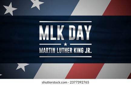 Happy Martin Luther King Jr. Tag 16. Januar HintergrundVektorgrafik Illustration