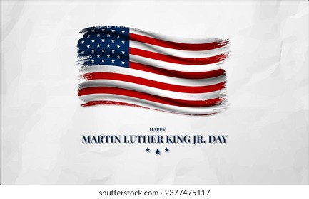 Happy Martin Luther King Jr. Day January 16 Background vector Illustration