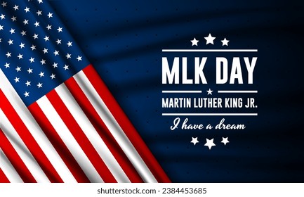 Happy Martin Luther King Jr. Day Background vector Illustration