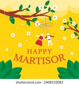 diseño de vector de ilustración martior feliz en estilo plano