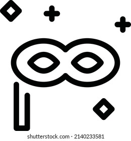Happy mask icon vector design flat