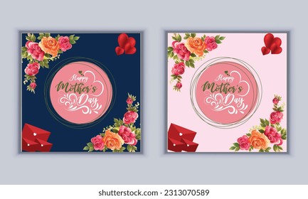Happy Mather's day  design vector template