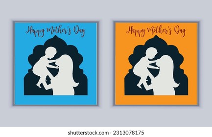 Happy Mather's day design vector template