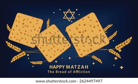 Happy Matzah: The Bread of Affliction Passover Illustration