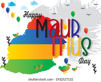 Happy Mauritius Day Creative Design