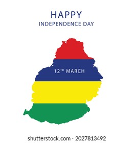 Happy Mauritius independence day ,Vector illustration design.