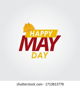 Ilustración de diseño de plantillas de vectores del logotipo Feliz Día de Mayo