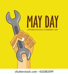 Happy May Day, Workers Day and Labor day designs background