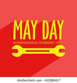 Happy May Day, Workers Day and Labor day designs background