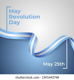 Happy May Revolution Day Vector Template Design Illustration