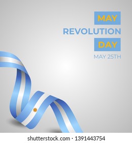 Happy May Revolution Day Vector Template Design Illustration