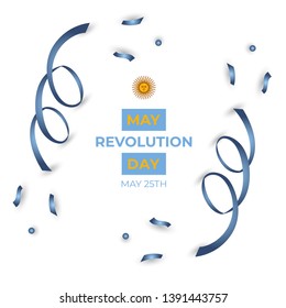 Happy May Revolution Day Vector Template Design Illustration