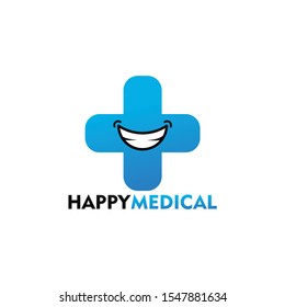 Happy Medical Logo Template Design