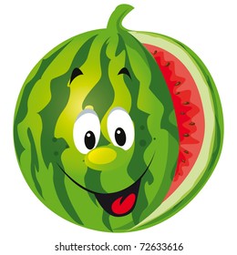 happy melon cartoon