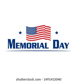 happy memorial day background with some special objects, vector illustration design