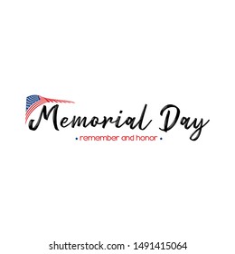 happy memorial day background with some special objects, vector illustration design