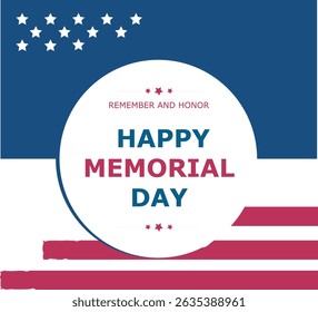 Happy Memorial Day Banner Vector