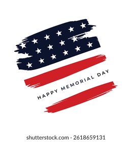  Happy Memorial Day Brush Vector Graphics Illustrations