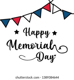 Happy Memorial Day Celebration Vector Template Design Illustration