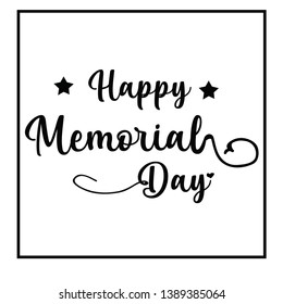 Happy Memorial Day Celebration Vector Template Design Illustration