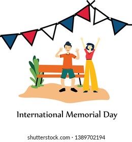 Happy Memorial Day Celebration Vector Template Design Illustration