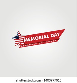 Happy Memorial Day Celebration Vector Template Design Illustration