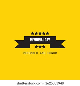Happy Memorial Day Celebration Vector Template Design Illustration