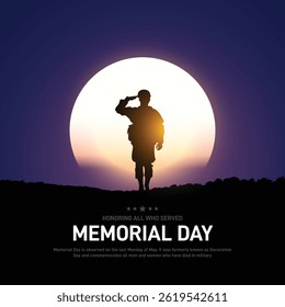 Happy memorial day. memorial day creative poster, banner, postcard, background, backdrop, template, greetings card, sale banner, celebration, cover design etc.