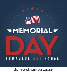 Happy memorial day gretting card