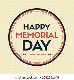 Happy memorial day gretting card