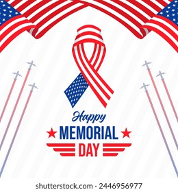 Happy Memorial Day illustration vector background. Vector eps 10