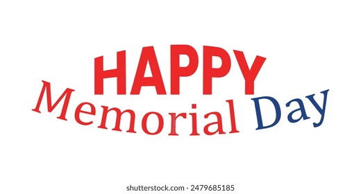 Happy Memorial Day National holiday t-shirt vector print ready file template design, happy memorial day isolated PNG white background design