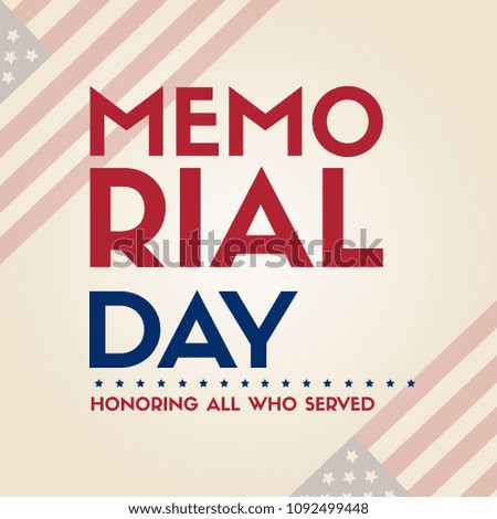 Happy memorial day papper banner