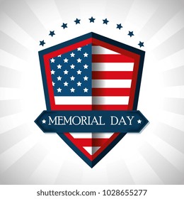 happy memorial day shield