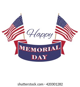 Happy Memorial Day. Template.