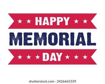 Happy Memorial Day Text Quote Typography usa american t shirt backround banner poster design vector illustration... svg