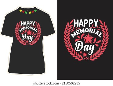 Happy Memorial Day T-shirt Design 