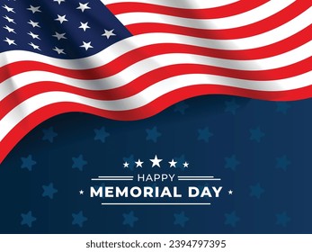 Feliz Día de Conmemoración Vector USA