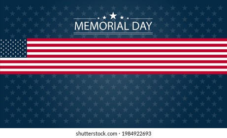 Happy Memorial Day vector background