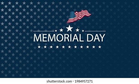 Happy Memorial Day vector background