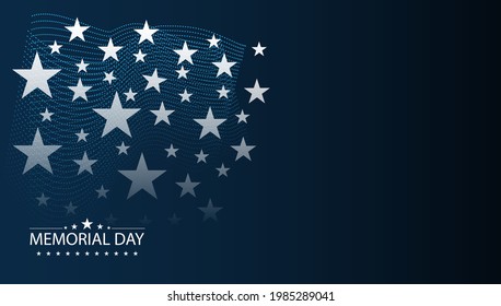 Happy Memorial Day vector background