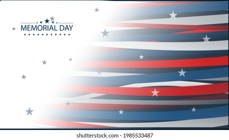 Happy Memorial Day vector background