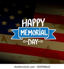 Happy Memorial Day vector background
