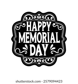 Happy Memorial Day Vector Design