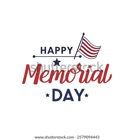 Happy Memorial Day Vector Design