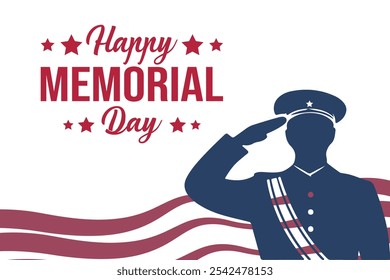 happy memorial day vector for greeting cards and more