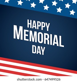 Happy Memorial Day Vector illustration.