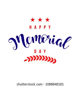 Happy Memorial Day Vector Template Design Illustration
