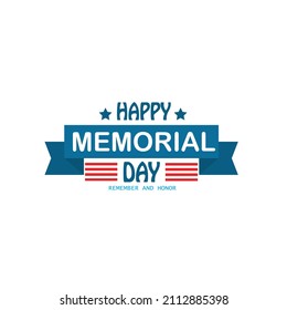 happy meorial day vector design template illustration