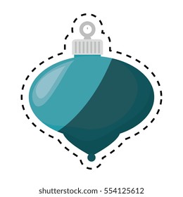 happy merry christmas balls card